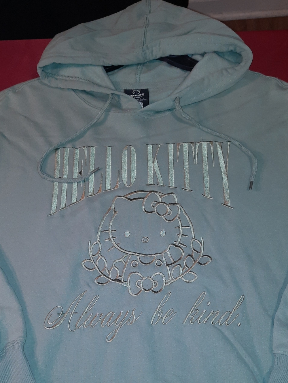 Hello Kitty Green Fleece Hoodie Always Be Kind